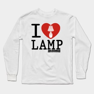 Anchorman I Heart Lamp Icon Long Sleeve T-Shirt